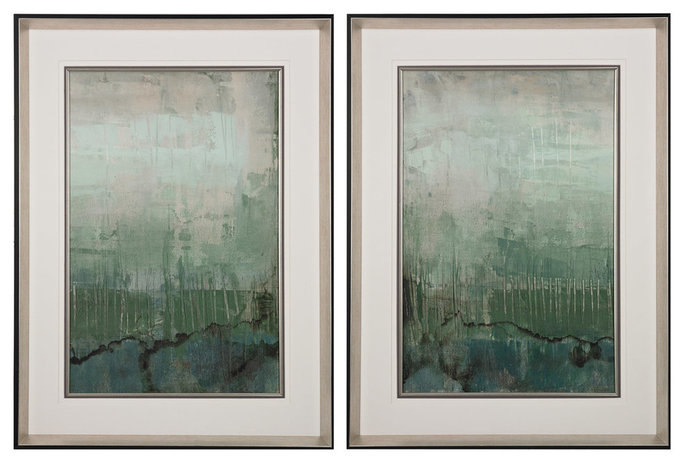 Sterling Industries Emerald Sky I, II Limited Edition 32x24 Rectangular Wall Art