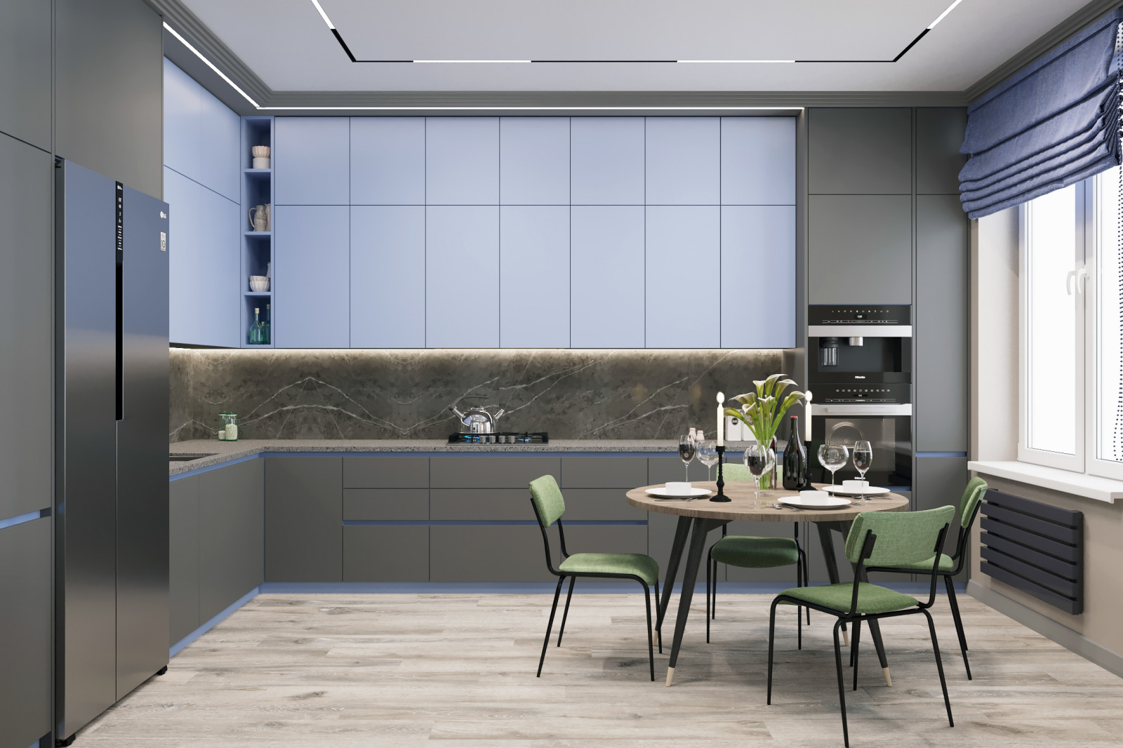 Гостиная для молодой семьи в современном стиле