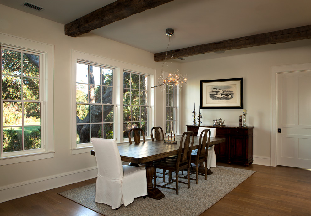 Trendy dining room photo in Charleston
