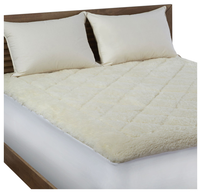 Reversible Wool Mattress Topper Contemporary Mattress Toppers