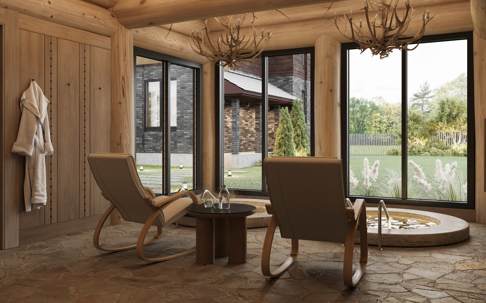 Архитектурный проект бани премиум класса Strada