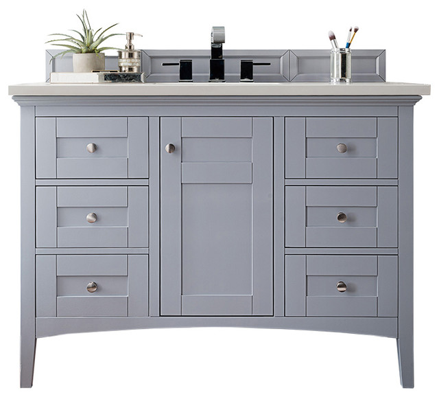 Palisades 48 Single Vanity Silver Gray 3 Cm Arctic Fall Top