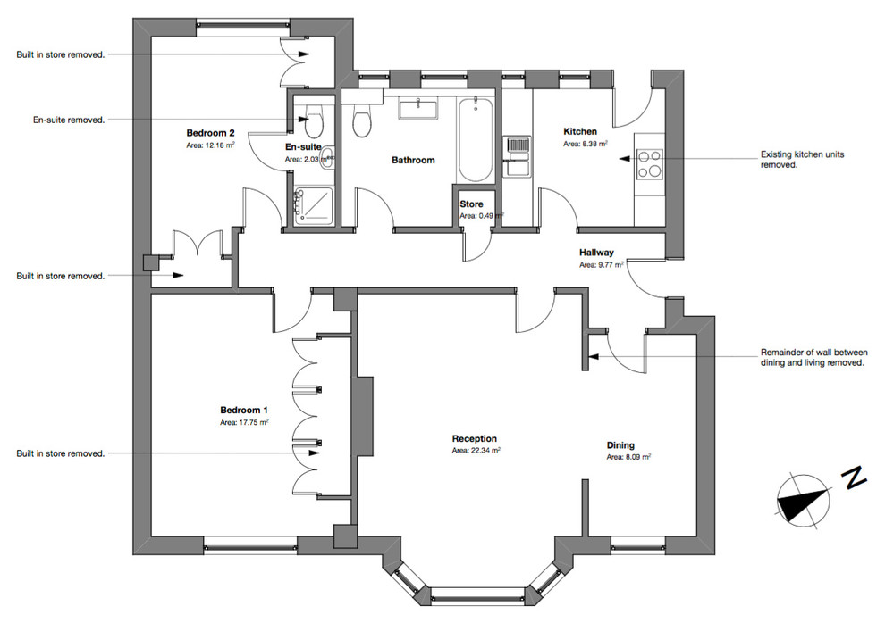 Flat refurbishment, St. John's Wood