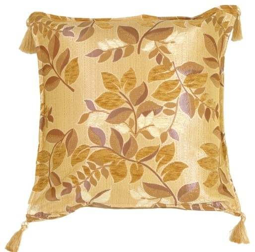 Pillow Decor Leaf Textures Throw Pillow Contemporary Decorative Pillows by Pillow Decor Ltd.
