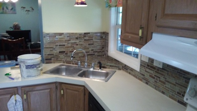 Tile backsplash maritim-koek