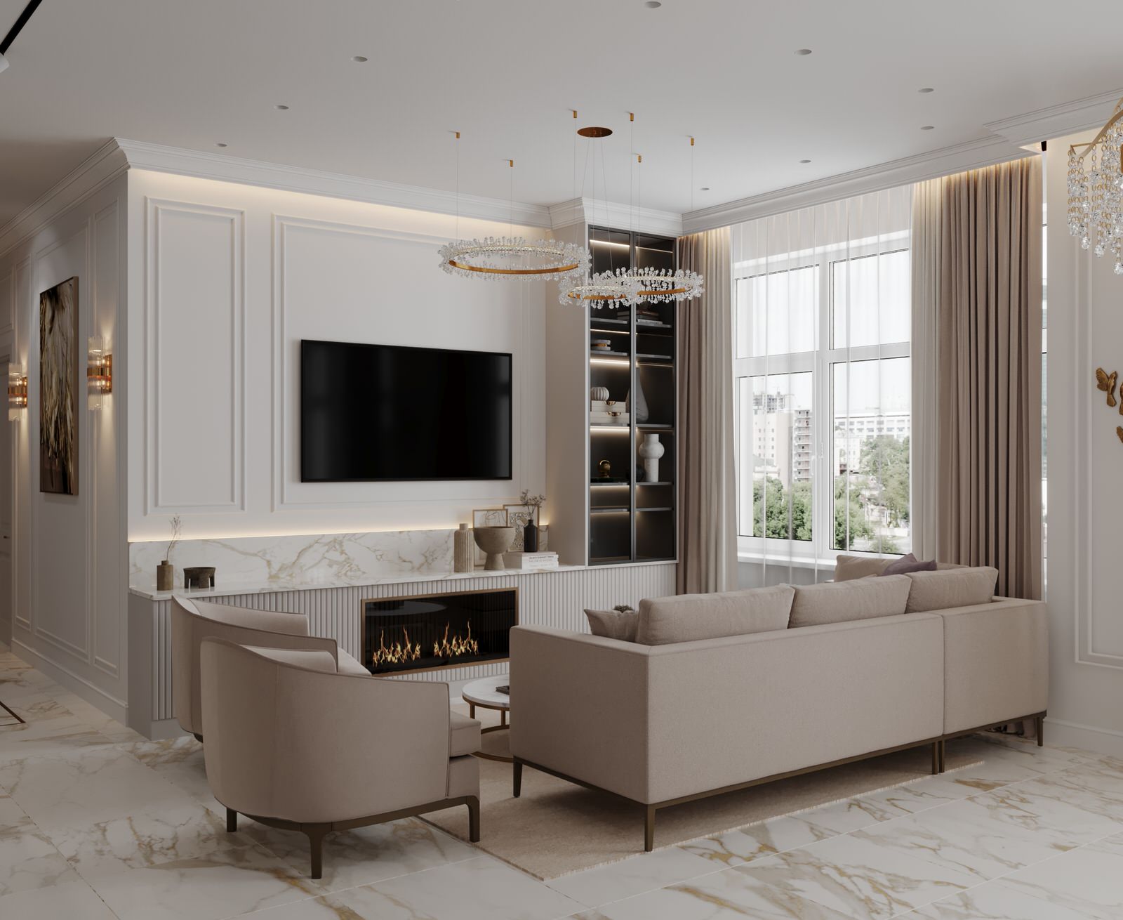 Роскошная неоклассика в ЖК Европейский квартал