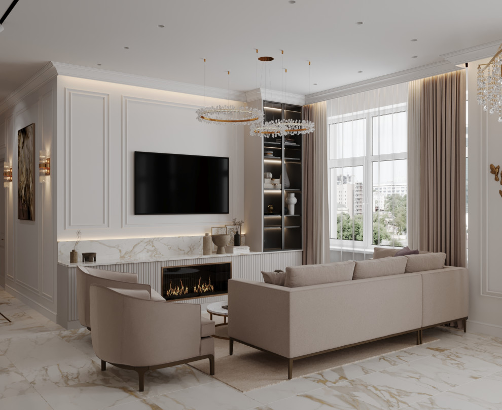 Роскошная неоклассика в ЖК Европейский квартал