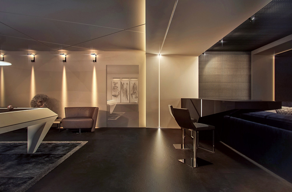 Бильярдная в московском коттедже