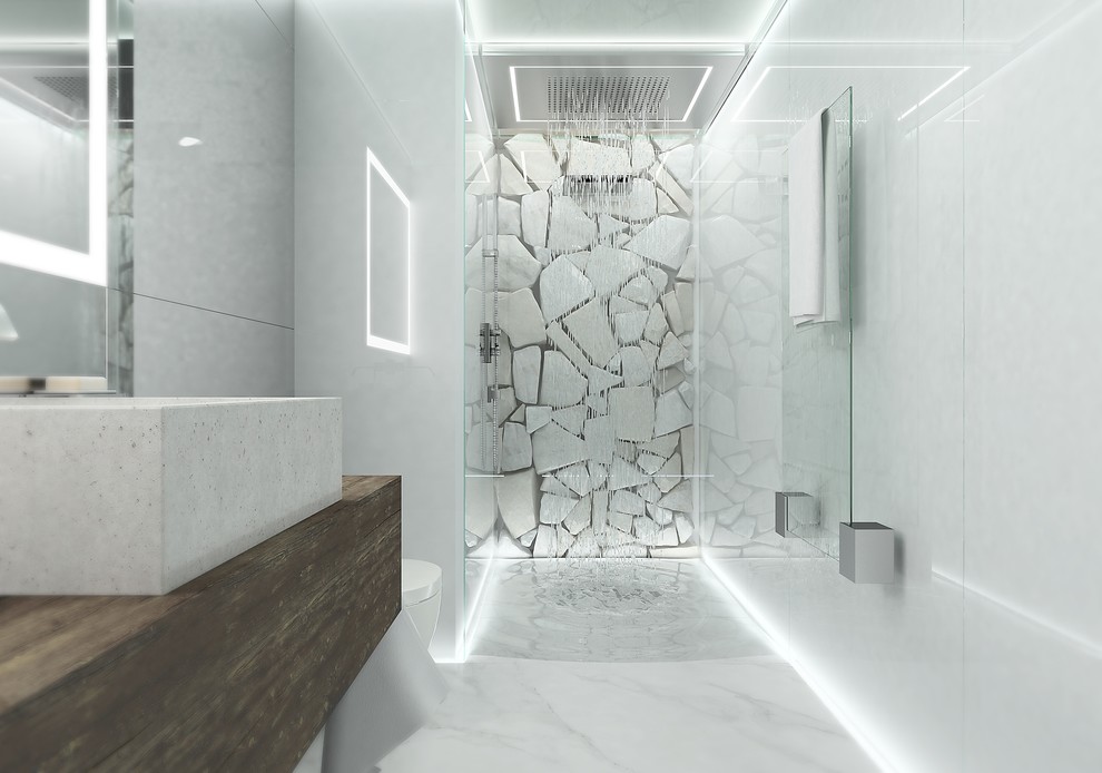 Создаем красивый дизайн ванной комнаты при помощи плитки