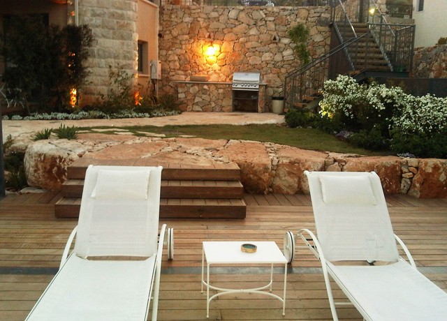 Barbecue area mediterraneo-terraza-y-balcon
