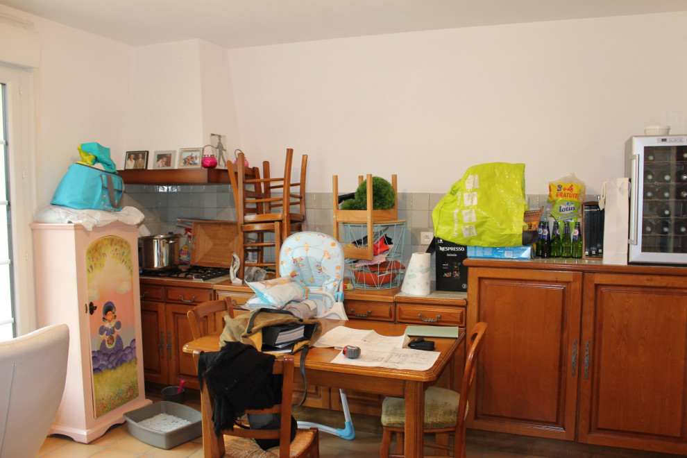 Rénovation complète d'une cuisine, abattement d'un mur porteur