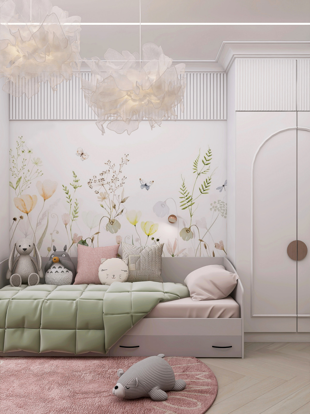 Проект детской 17м2 для девочки