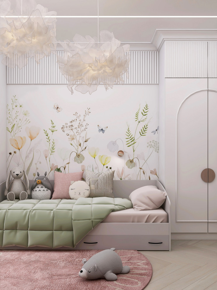 Проект детской 17м2 для девочки