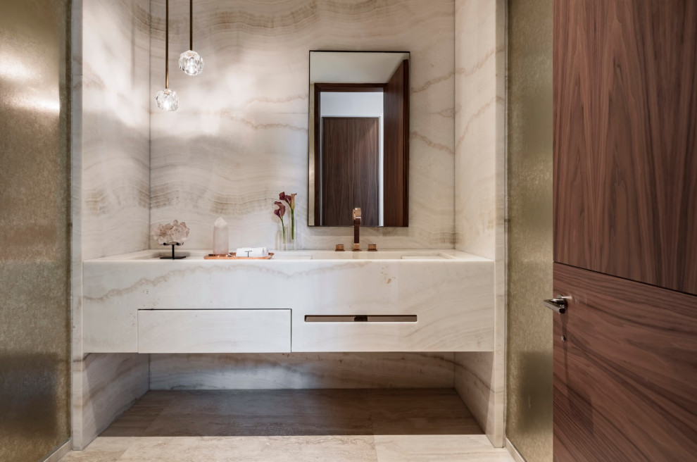 Bal Harbour - Contemporary - Powder Room - Miami - by WECSELMAN DESIGN ...