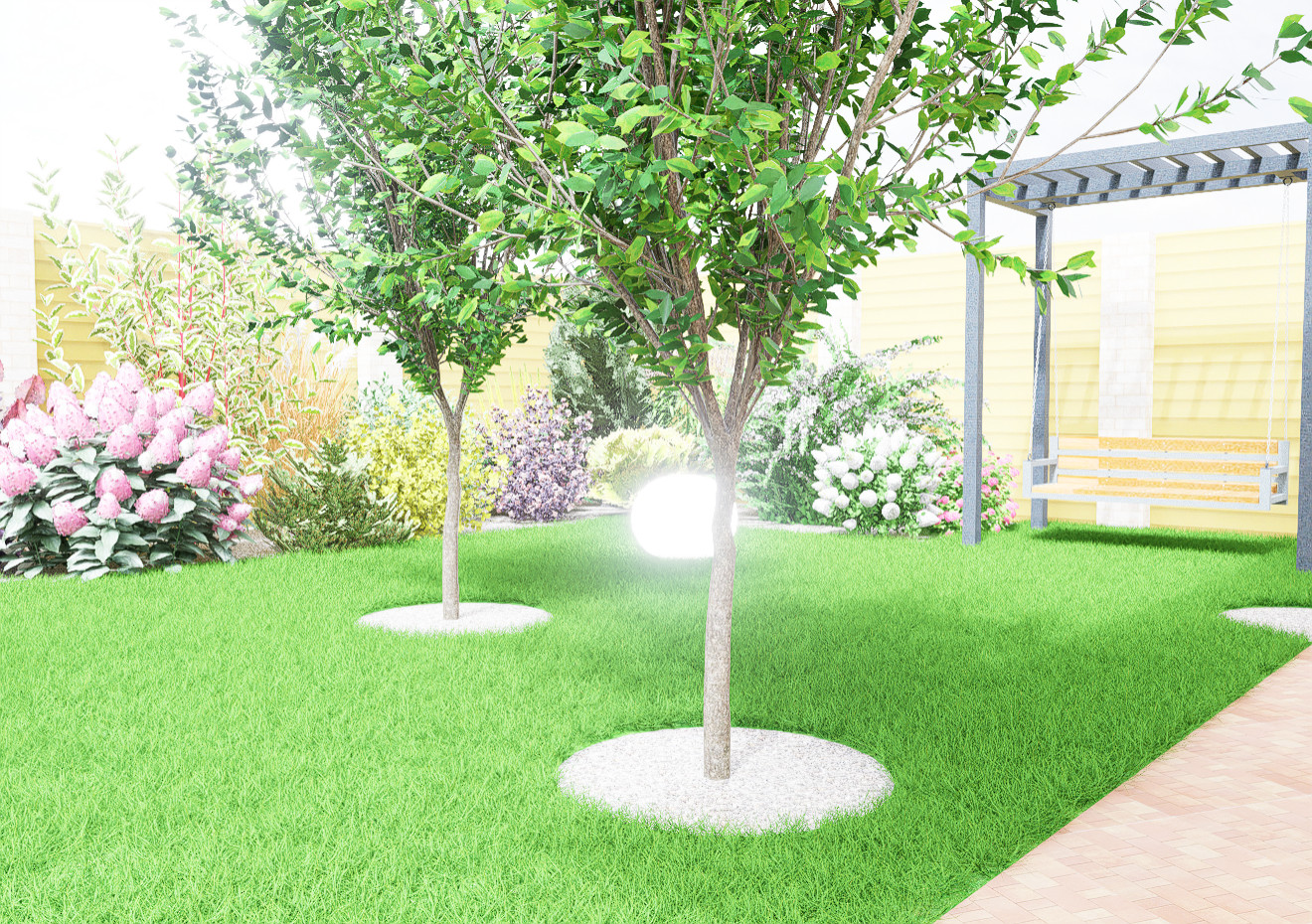 Дизайн участка в Лобне