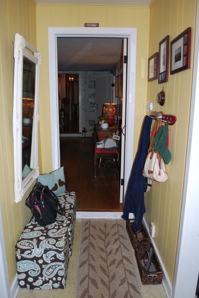 This is an example of an eclectic hallway in Philadelphia.