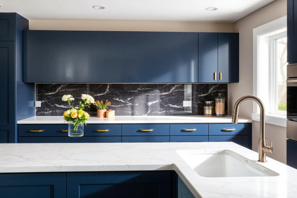 Modern Kitchen Remodel & Custom Cabinets - Transitional - Kitchen ...