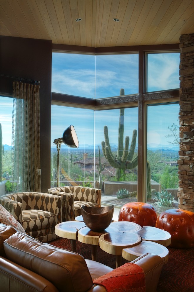 Inspiration for a southwestern living room remodel in Phoenix