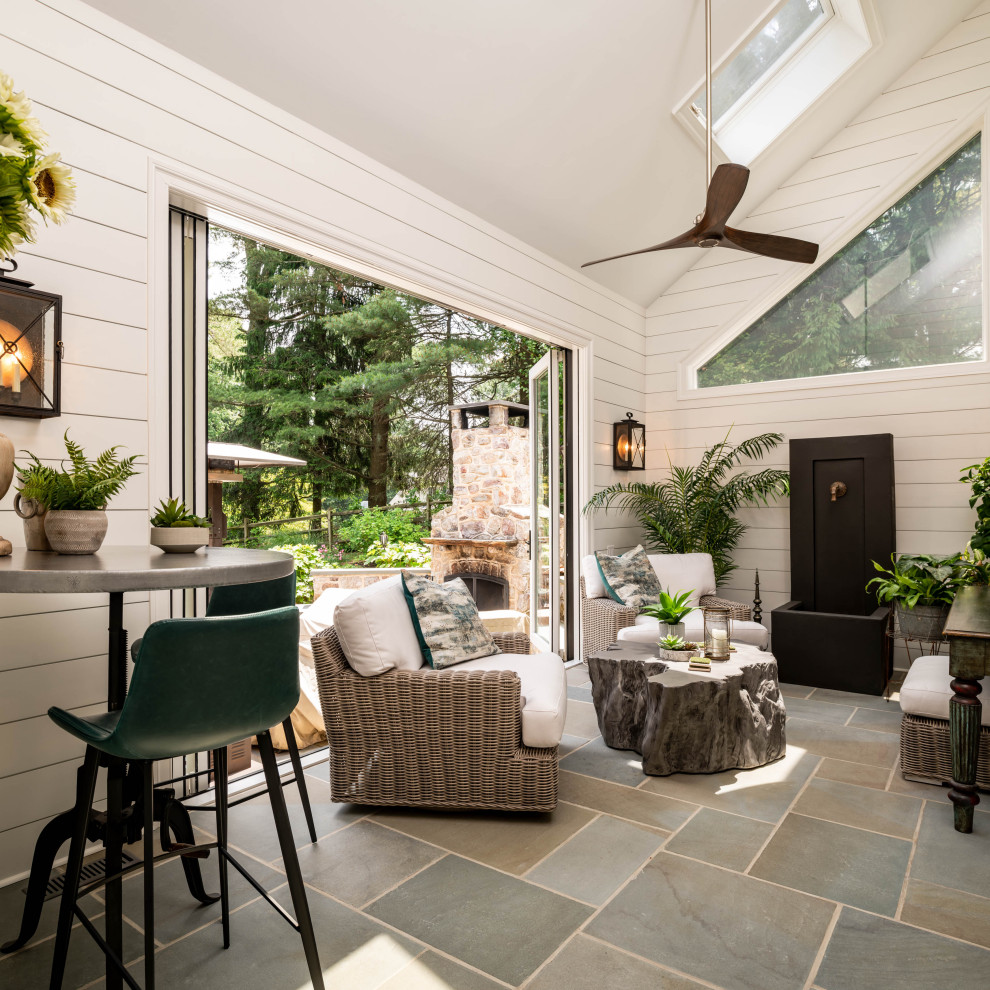This is an example of a country sunroom in Philadelphia.