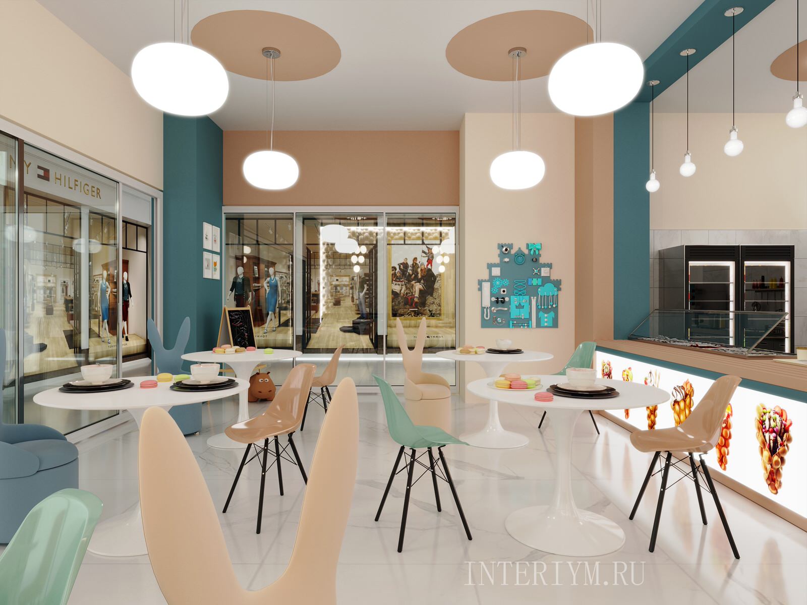 Дизайн семейного кафе "Дифли", г. Волгоград, Seven Park