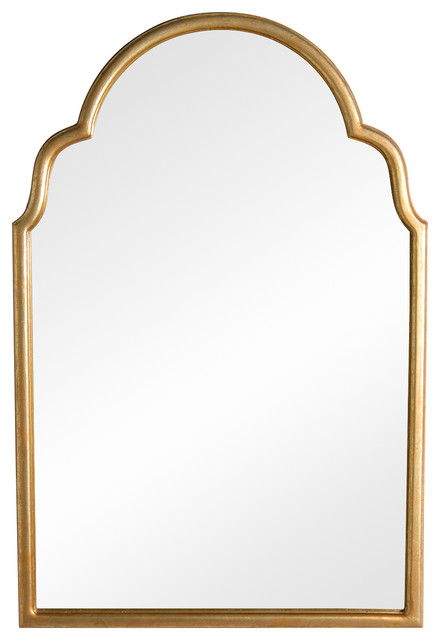 Gold Finish Moroccan Look Arched Mirror