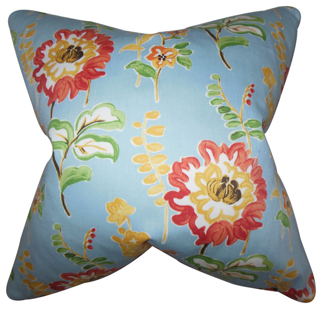 The Pillow Collection Haley Floral Bedding Sham Light Queen//20 x 30