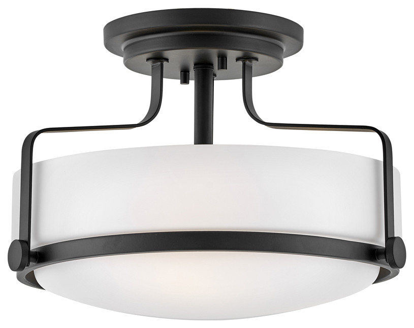 Hinkley Harper Retro Semi Flush Mount Ceiling Light Fixture, 14.5 ...