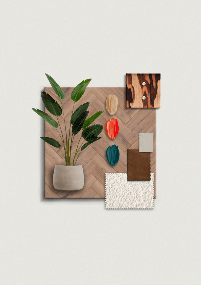 Дизайн-проект спальни; визуализация мастер-спальни