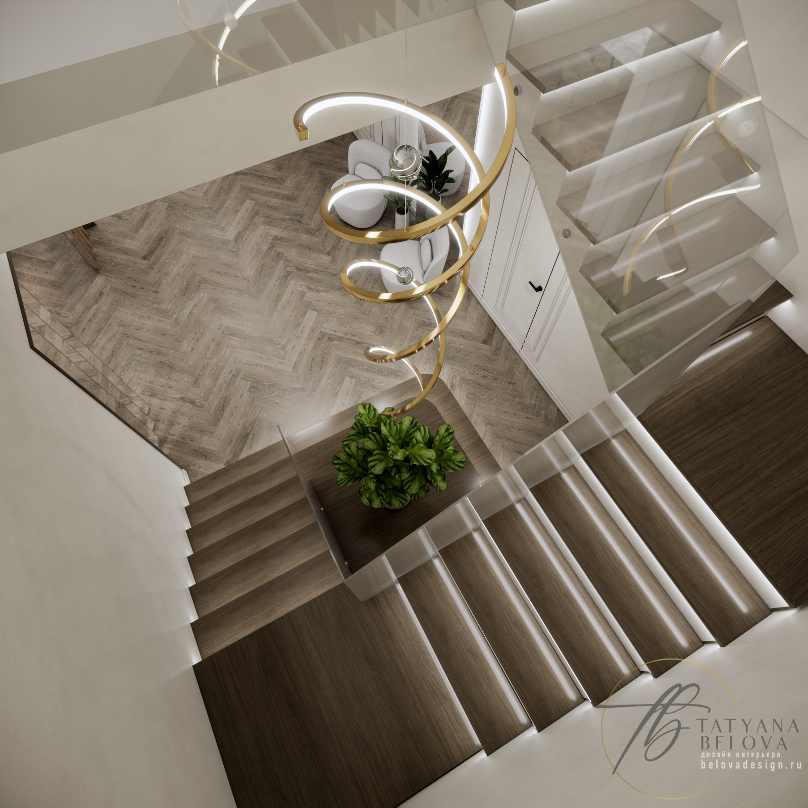 Современная классика в доме, 128 м2