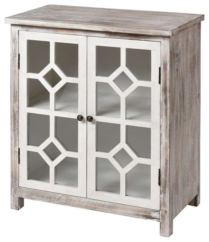 Bracken in Antique White/White Farmhouse Accent Chests And