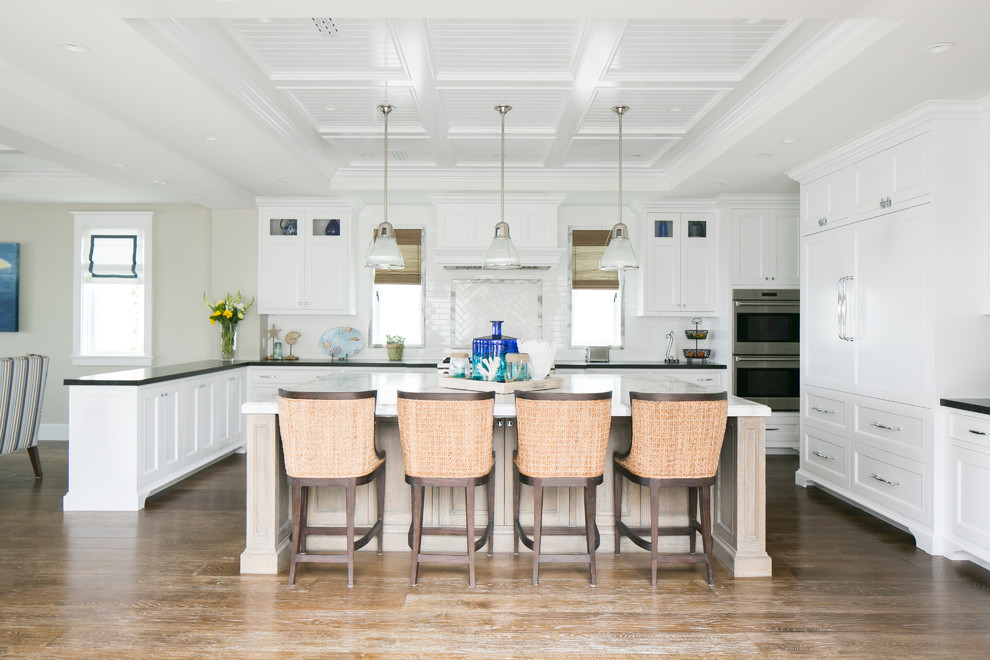 Inspiration for a transitional kitchen remodel in Orange County