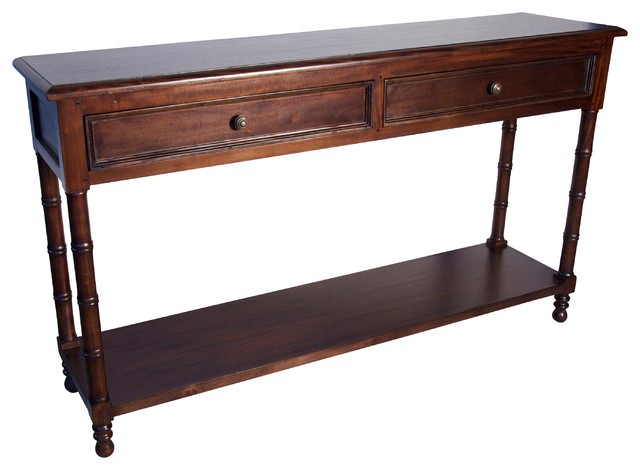 Bamboo Sofa Table Traditional Console Tables By Noir