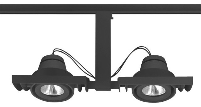 Trac-Master T819 Framed Duo-Enclosed Low Voltage MR16 Track Light, T819bl