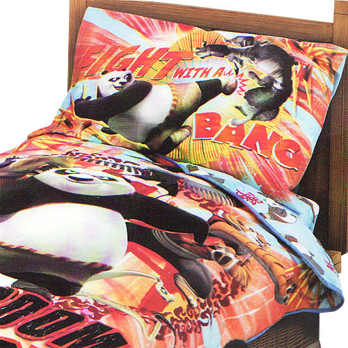 Kung Fu Panda Kaboom 4-Piece Toddler Comforter Bedding Set