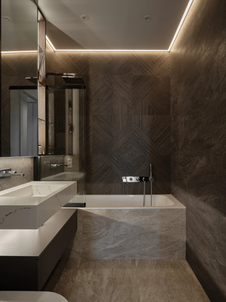 Реализация дизайна-проекта ванной ЖК " Дом на  Дачной "