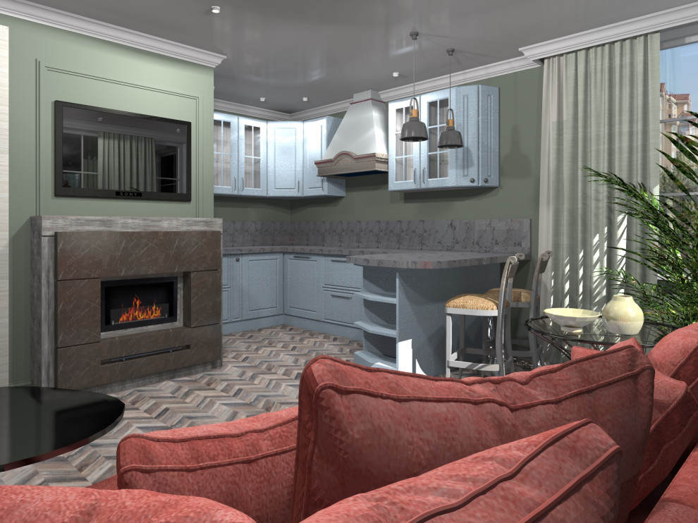 Кухня гостиная