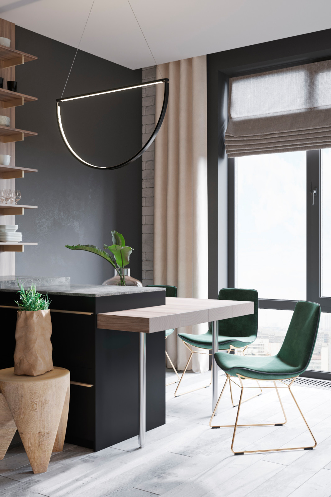 Небольшая стильная квартира для молодой девушки