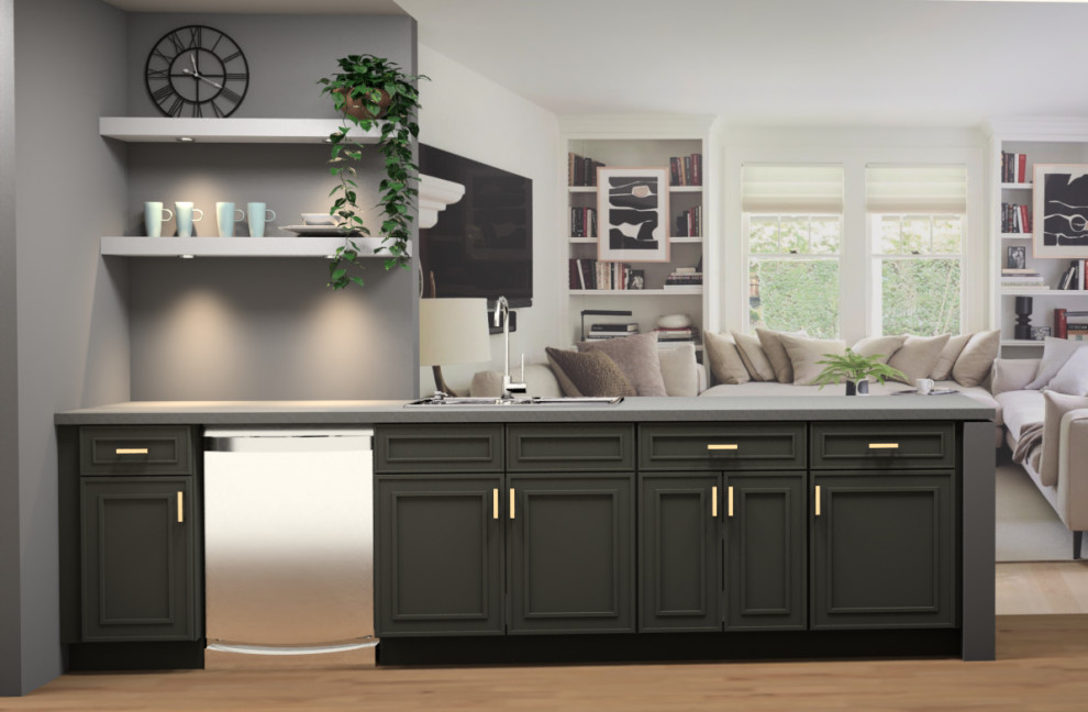 Venice green kitchen