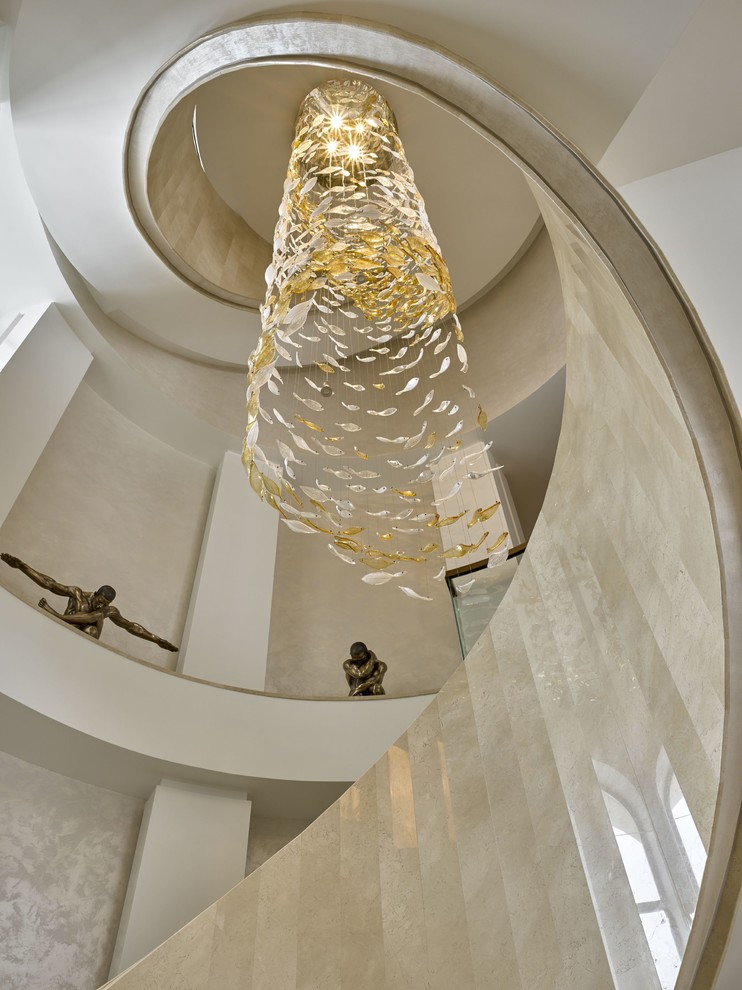 Интерьер современного  жилого дома в коттеджном  поселке "Монтевиль"