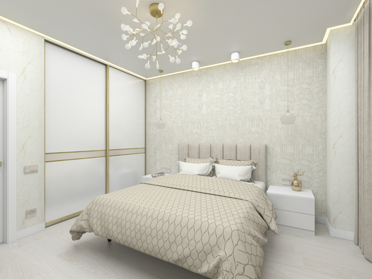 Современный интерьер в светлых тонах