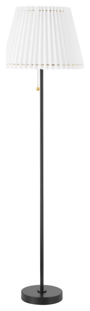 Mitzi HL476401 Demi 62" Tall Torchiere Floor Lamp - Soft Black