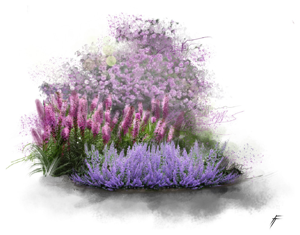 Проекты цветников