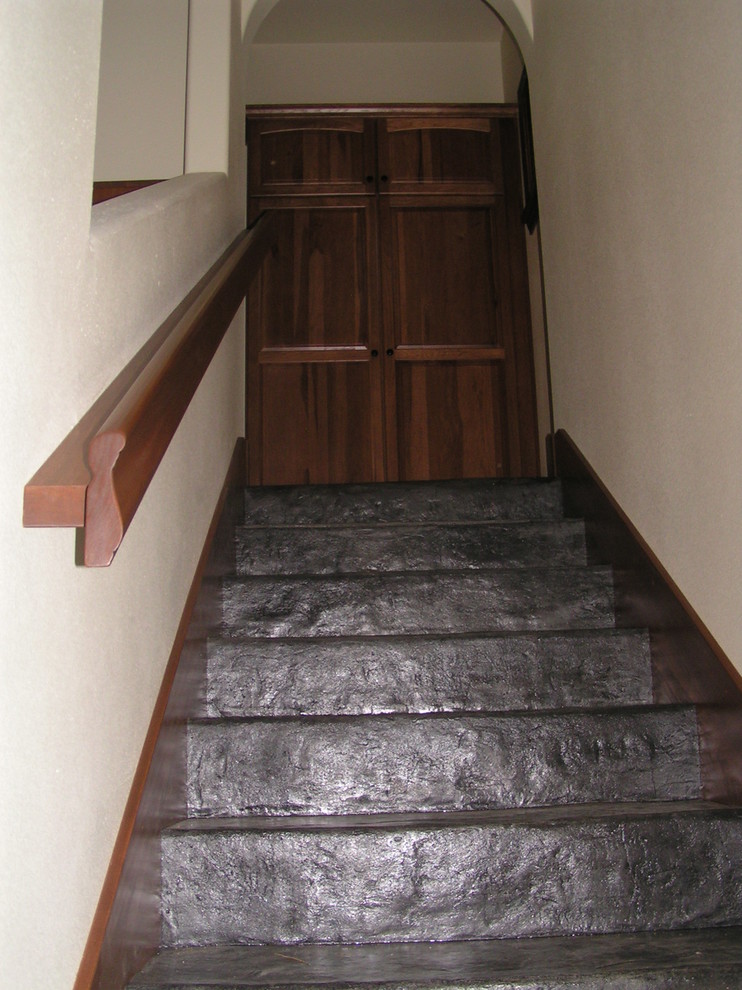Inspiration for a transitional staircase remodel in Seattle