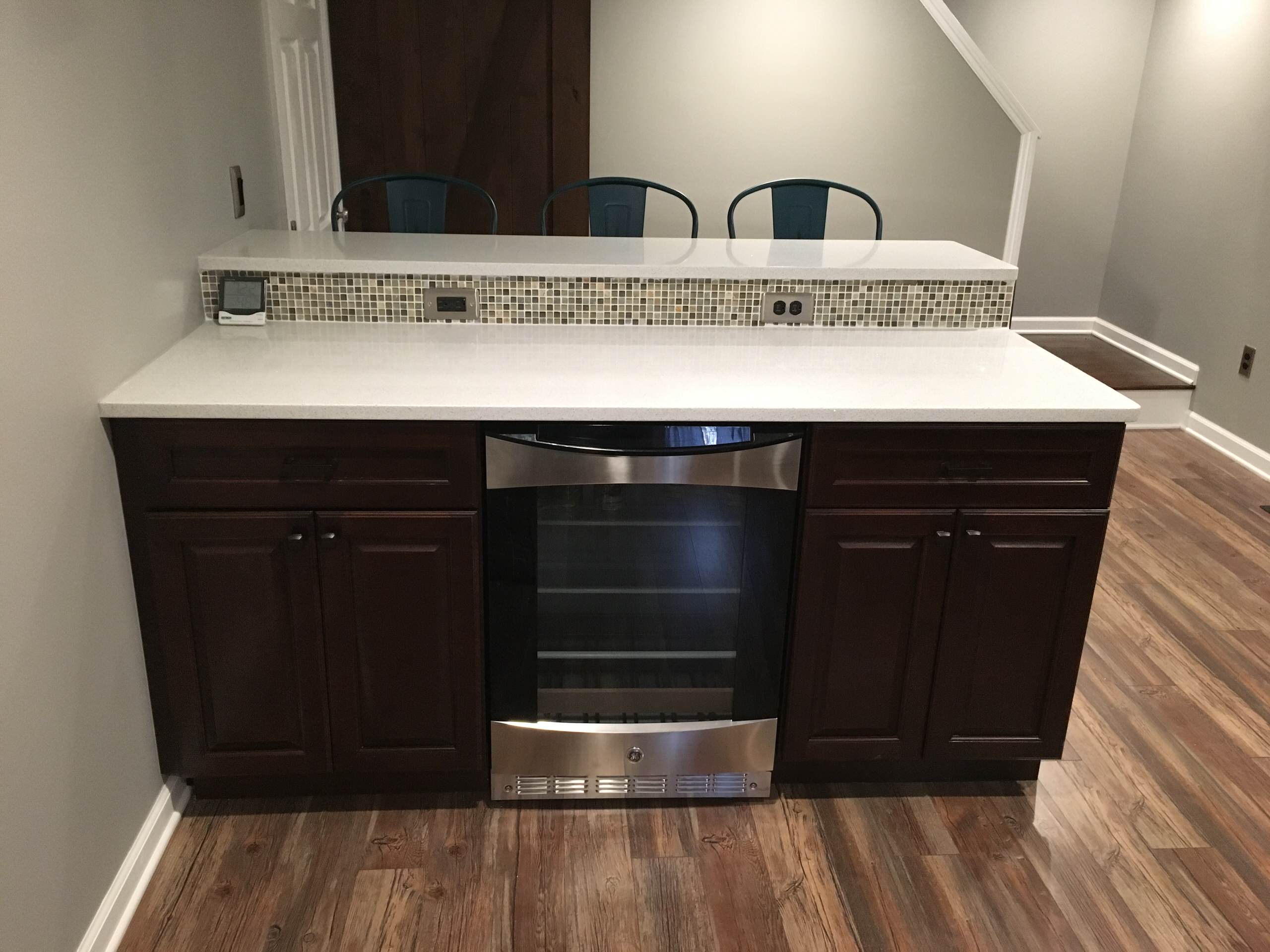 Transitional basement renovation