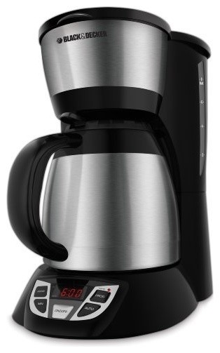 Black Decker 8-Cup Thermal Coffee Maker Stainless Steel Black