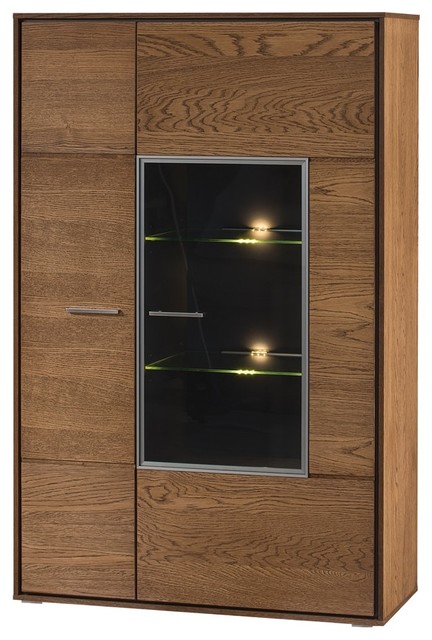 Harmony 2 Doors Display Cabinet Contemporary China Cabinets