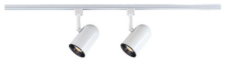 Sea Gull Lighting Track Lighting Kits White Two-Light 24'' Wide Track Lighting K