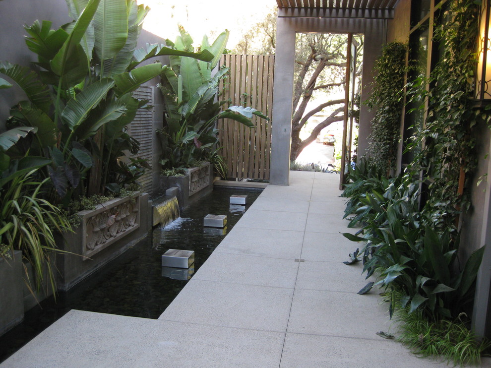 This is an example of a modern pool in Los Angeles.