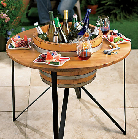 Outdoor Beverage Chiller Table