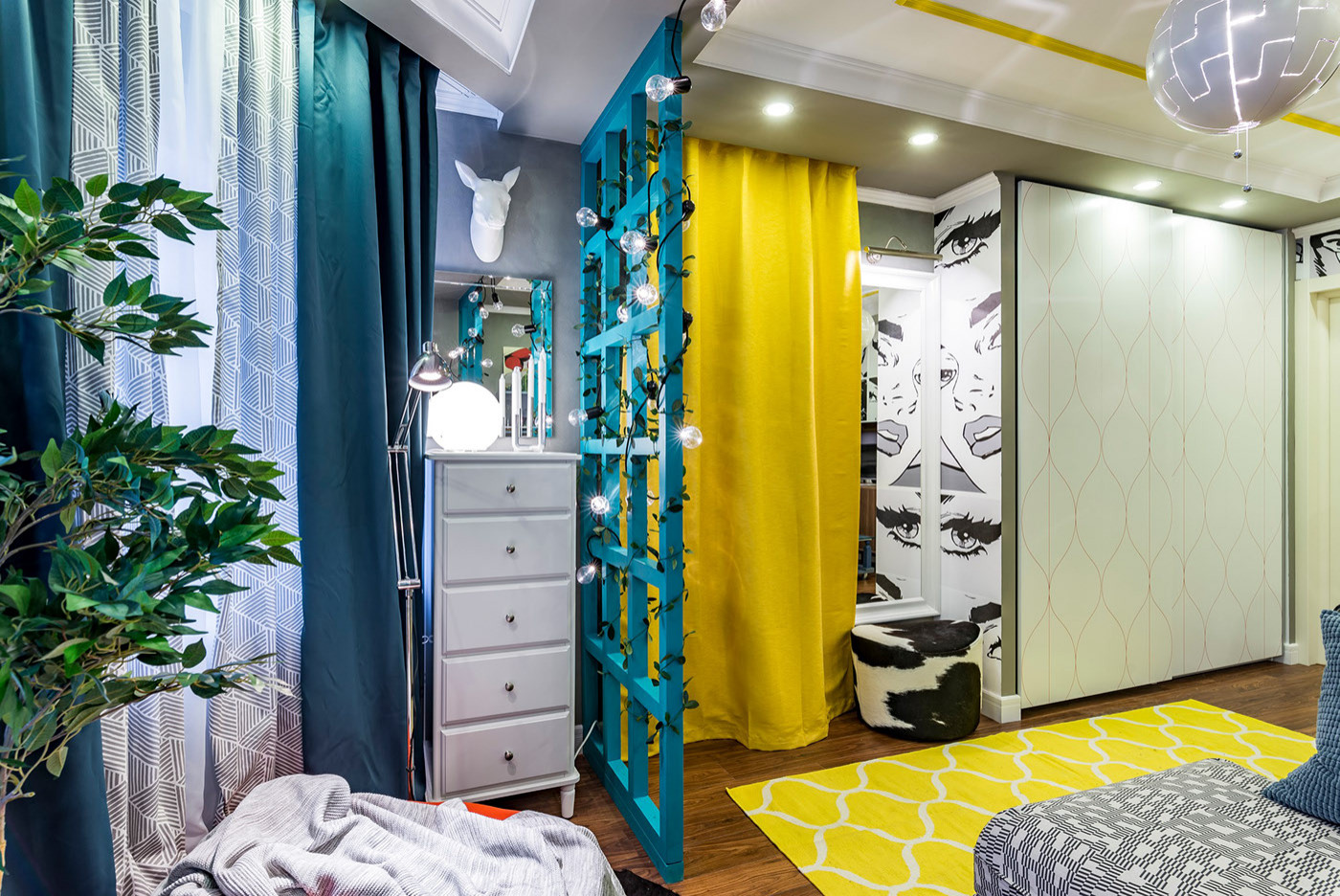 Проект гостиной "24 часа" для программы "Школы ремонта"